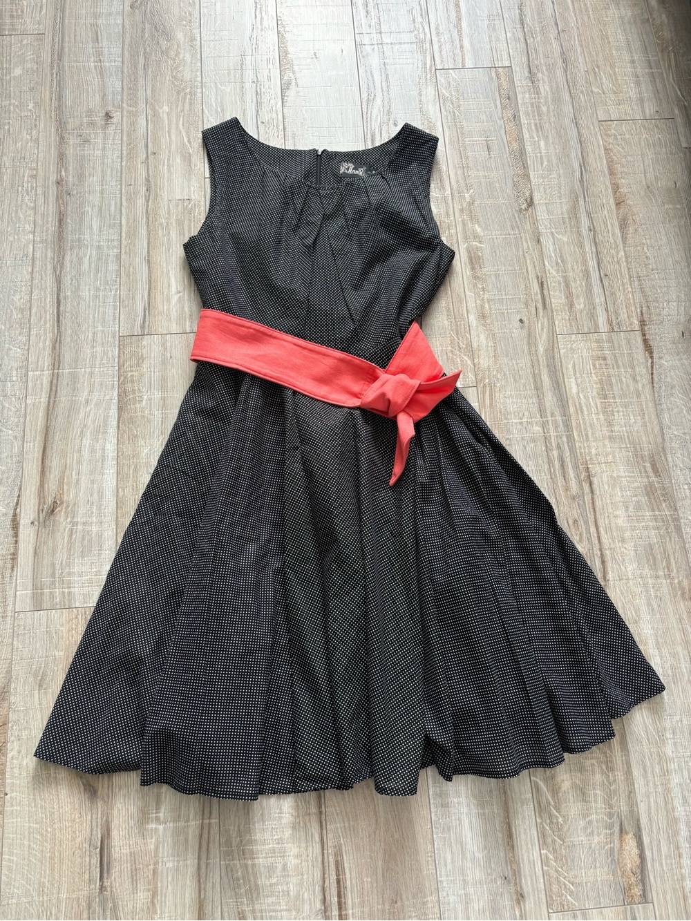 Black polka dress from Annie 50